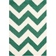 preview thumbnail 95 of 126, SAFAVIEH Handmade Chatham Gunda Modern Moroccan Wool Rug 2' x 3' - Teal/Ivory