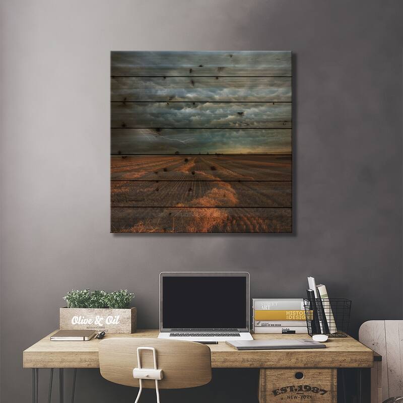 Mammatus Print On Wood by Franz Schumacher - Multi-Color