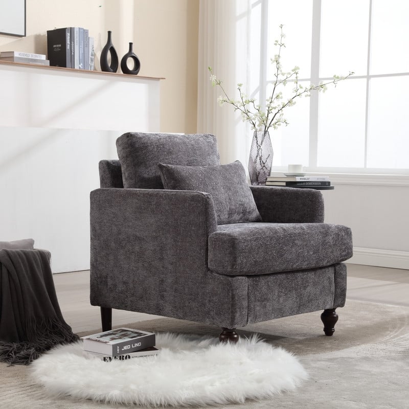 Modern Accent Chair Lounge Chair,Wood Frame Armchair