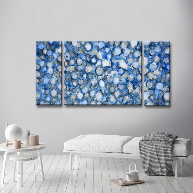 'Arctic River Stones' 3-Pc Wrapped Canvas Wall Art Set by Norman Wyatt Jr.