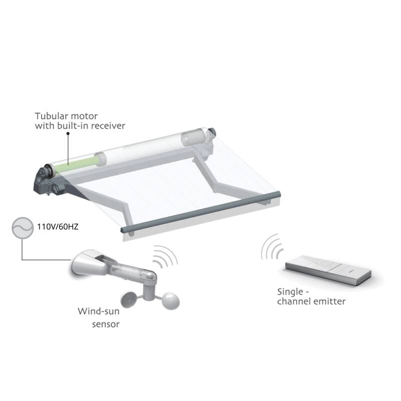 ALEKO Wind and Sun Sensor for Motorized Retractable Awning
