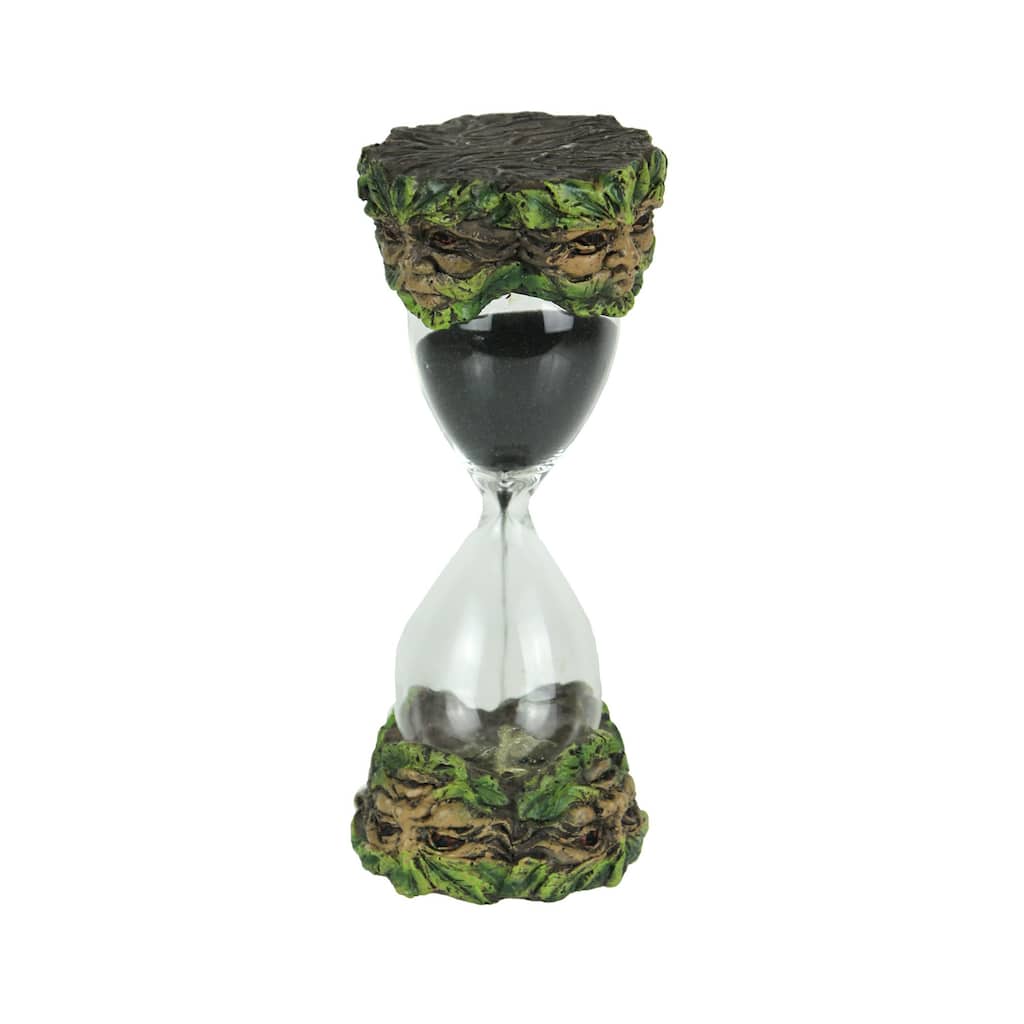 Celtic Green Man Hand Painted Decorative Hourglass Sand Timer - 6 X 2.5 X 2.5 inches