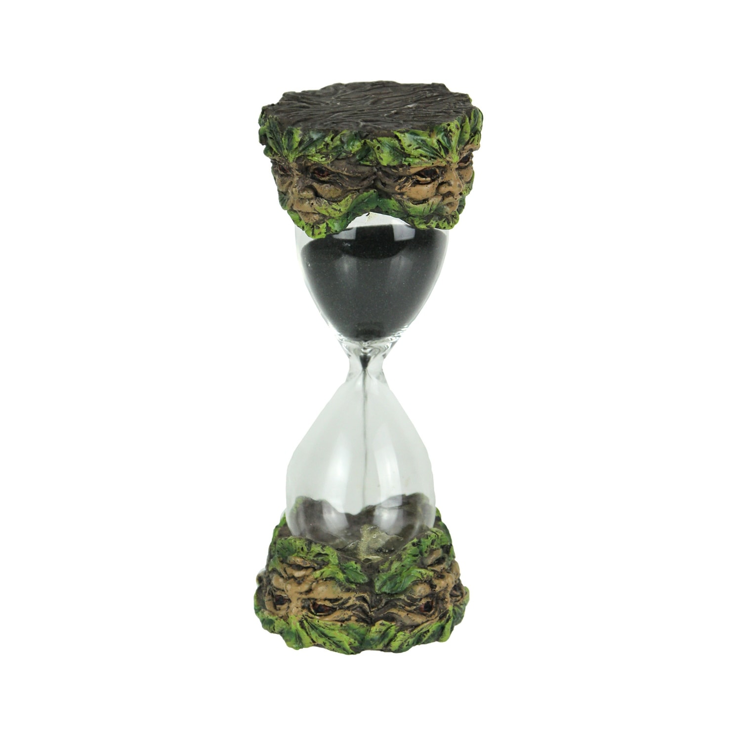 Celtic Green Man Hand Painted Decorative Hourglass Sand Timer - 6 X 2.5 X 2.5 inches