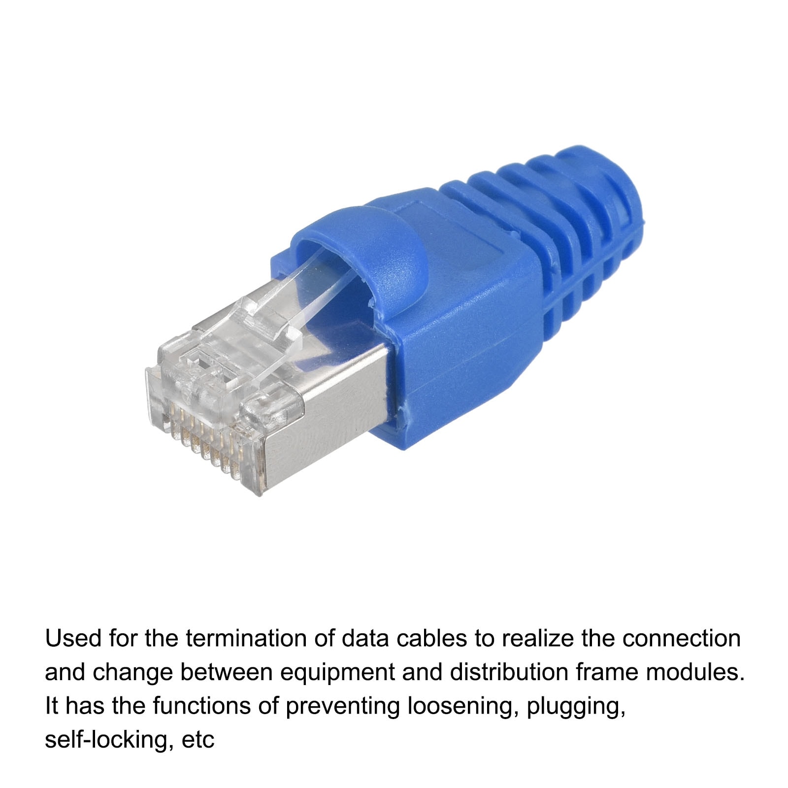RJ45 Cat6 Shielded Connector Modular Plugs Pass Through 8p8c Connector - 20 Pack