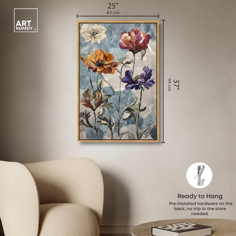 Hued Blossom II Canvas by Art Remedy