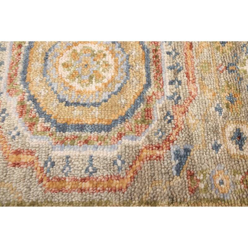 ECARPETGALLERY Hand-knotted Mamluk Sage Wool Rug - 2'6 x 7'10