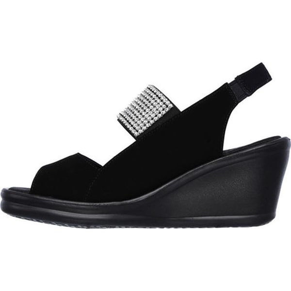 women's rumblers sparkle on wedge sandal