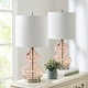 preview thumbnail 4 of 46, Ellipse Curved Gourd Glass Table Lamp, Set of 2