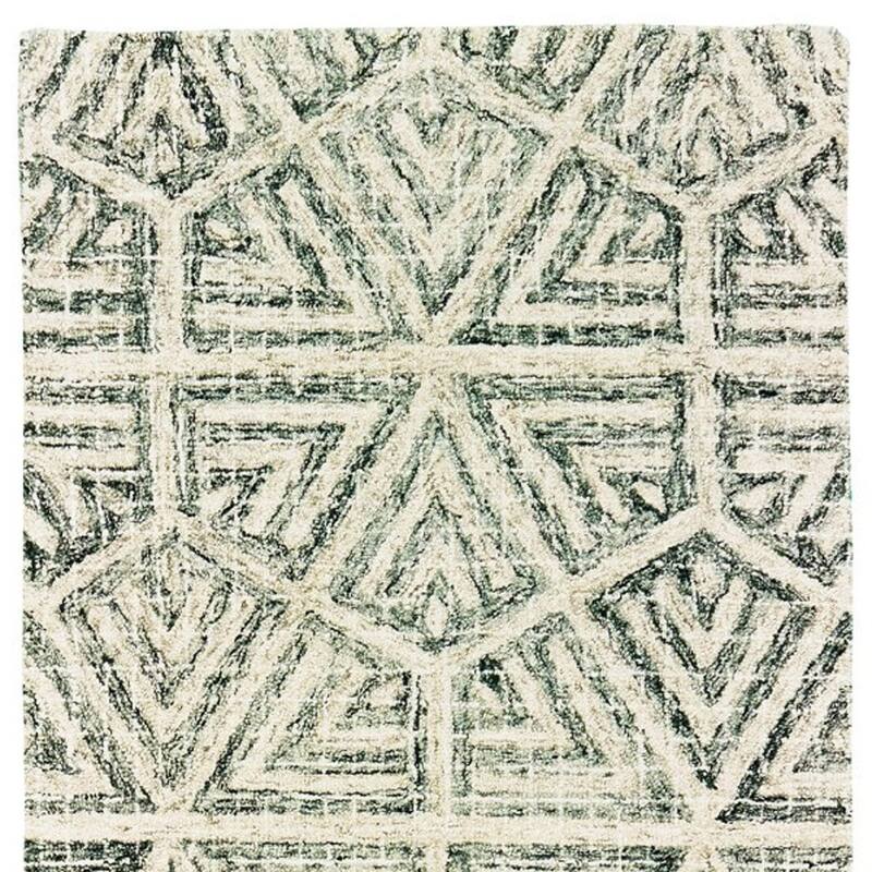 HomeRootsGeometric Transitional Rectangle Area Rug