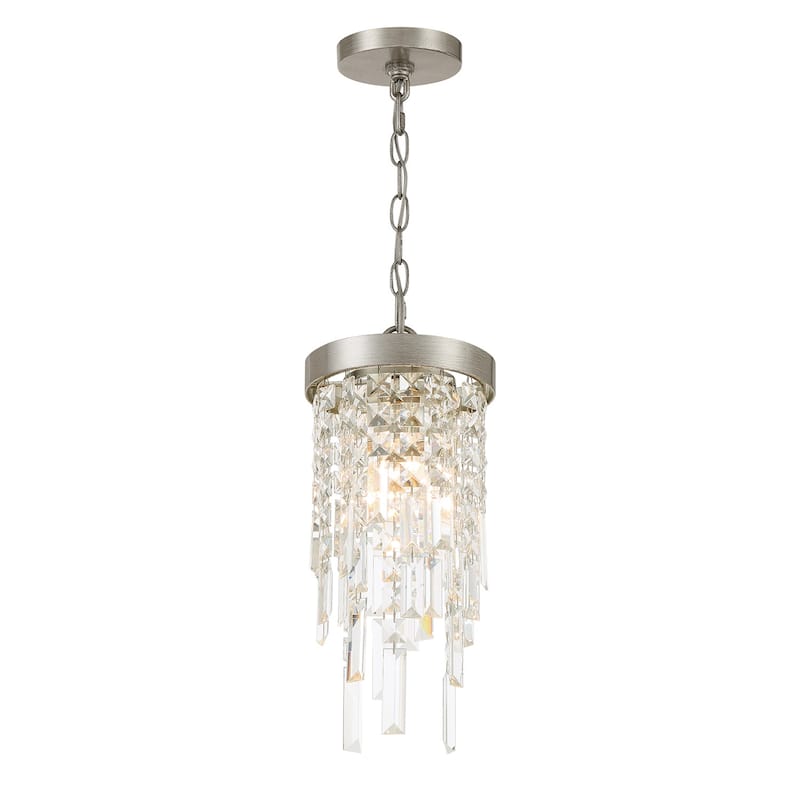 Crystorama Lighting Group WIN-210-CL-MWP Winfield 7" Wide Crystal Mini