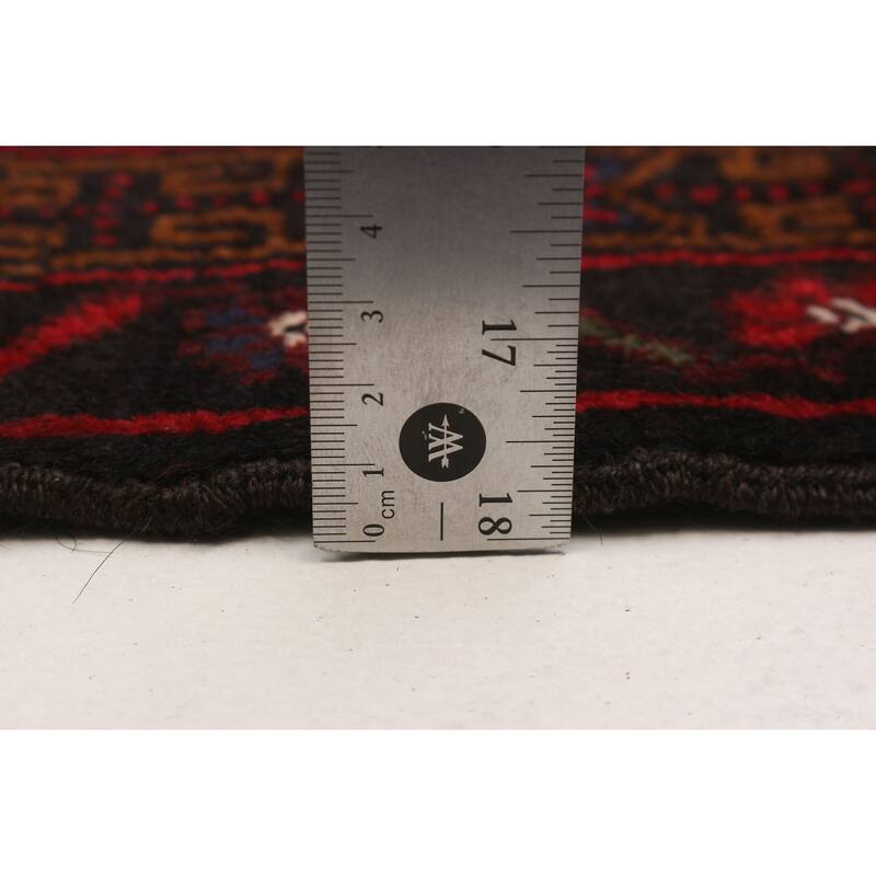 Teimani Red Rug 3'11" x 6'9" - 3'11 x 6'9