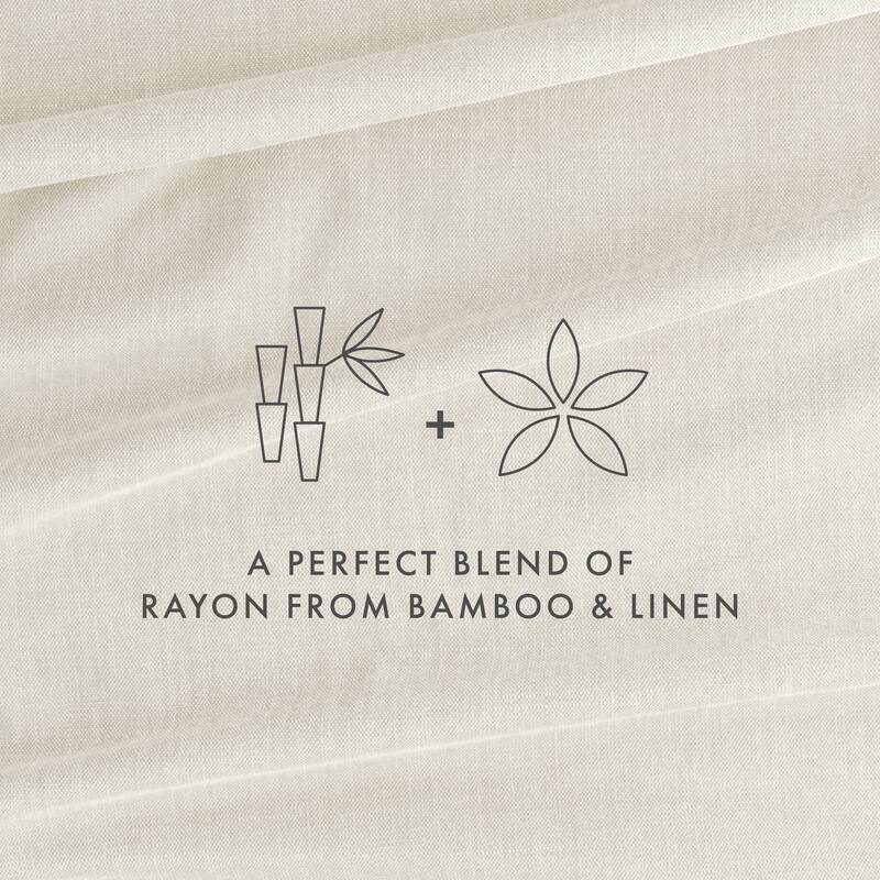 Becky Cameron Linen & Rayon from Bamboo Blend Deep Pocket 4 Piece Sheet Set