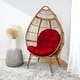 preview thumbnail 44 of 67, Humble + Haute Indoor Egg Chair Cushion (Cushion Only) 44 x 27 x 4 - Red