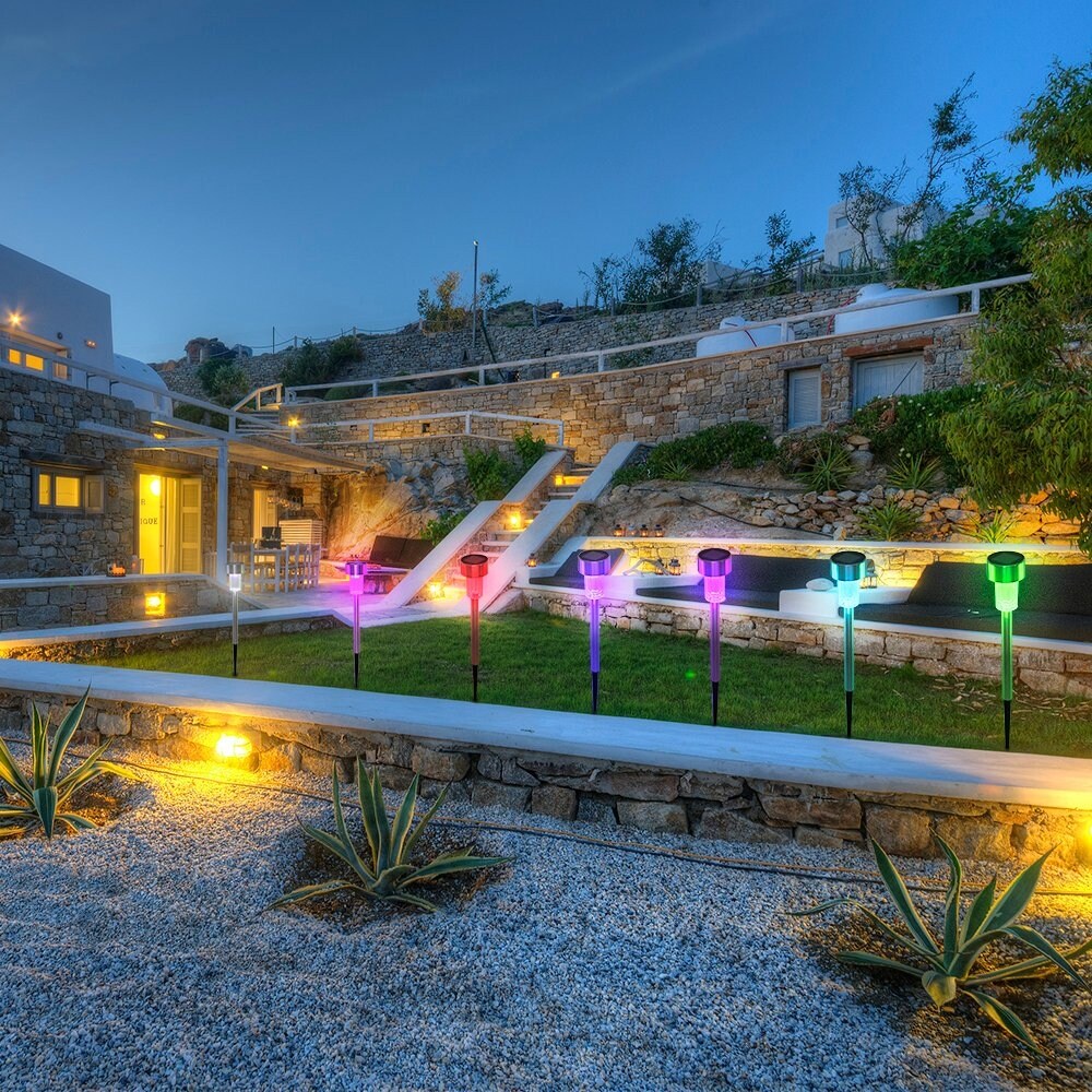 10PCS/Set Garden Solar Power Light Lawn Pathway Landscape LED Colorful Lamp 10PCS/Set Garden Solar Power Light Lawn Pathway Landscape LED Colorful Lamp