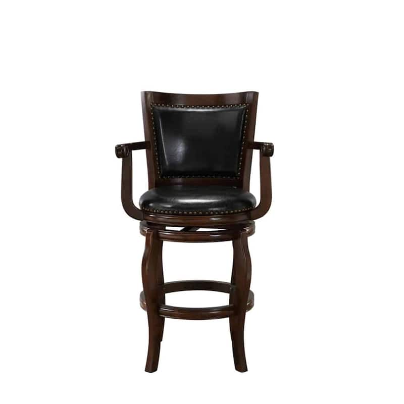 Boraam Jones Wood Swivel Bar Stool