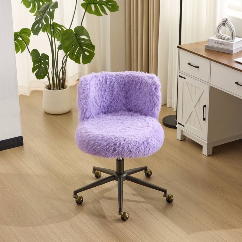 Plush Velvet Swivel Chair Antique Bronze Base With Wheels