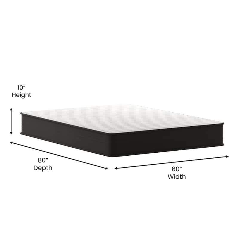 10" Hybrid Foam and Pocket Spring Mattress, Mattress in a Box