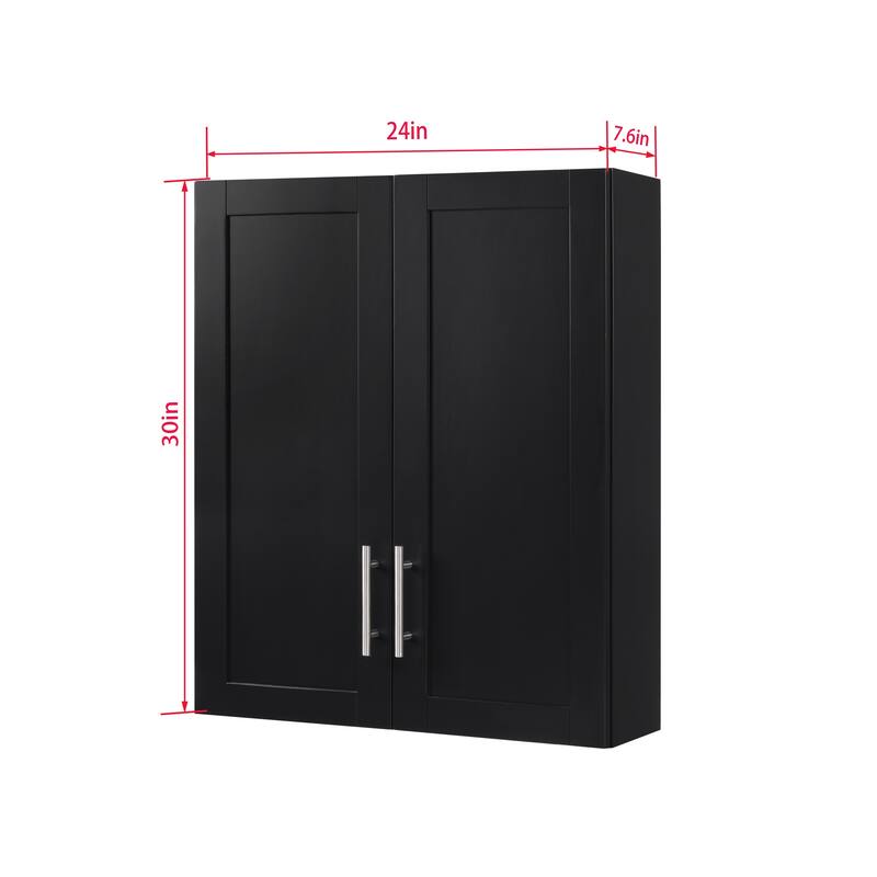 Elegant Wall-Mounted Cabinet with Adjustable Doors
