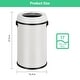 preview thumbnail 22 of 28, 17 Gallon/65 Liter Stainless Steel Trash Can, Round Trash Can
