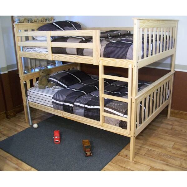 slide 1 of 17, Pine Full Mission Bunkbed