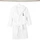 preview thumbnail 11 of 78, Sweet Kids 100% Polyester SUPER PLUSH Double Brushed Hooded Bathrobe with Purple Bookman Monogram