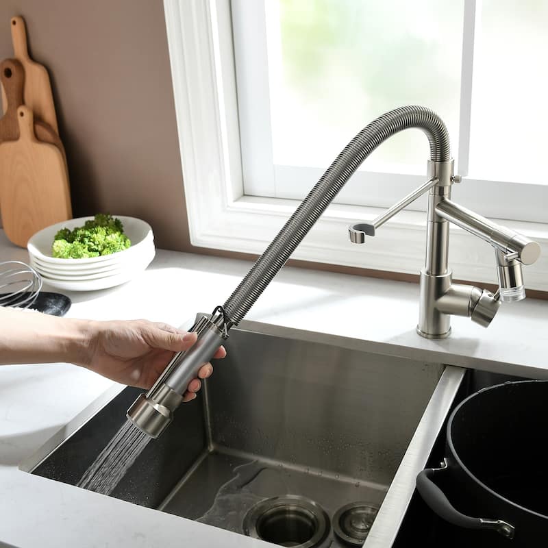 Pull Down Kitchen Faucet with Sprayer