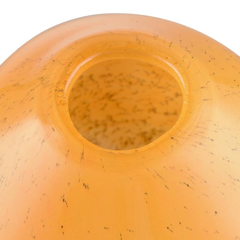 Elk Home Berk Orange Finish Glass 7.5 Inch Wide Vase