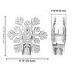 preview thumbnail 17 of 16, Yescom Christmas Tree Topper Star, 3D Snowflake Rotating Projector, LED Lights, Golden Star Xmas Décor - One-size