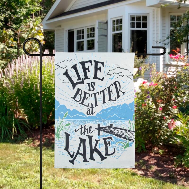 Life is Better at the Lake Outdoor Garden Flag 12.5" x 18"