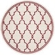 preview thumbnail 55 of 192, SAFAVIEH Amherst Norma Modern Rug 7' Round - Ivory/Red - Round