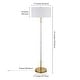 preview thumbnail 6 of 86, Simone 2-Light Floor Lamp with Fabric Shade