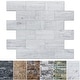 preview thumbnail 14 of 15, Art3d Peel and Stick Backsplash Tile for Kitchen Backplash, Bathroom Vanities, Fireplace Decor,10 Sheets White-washed