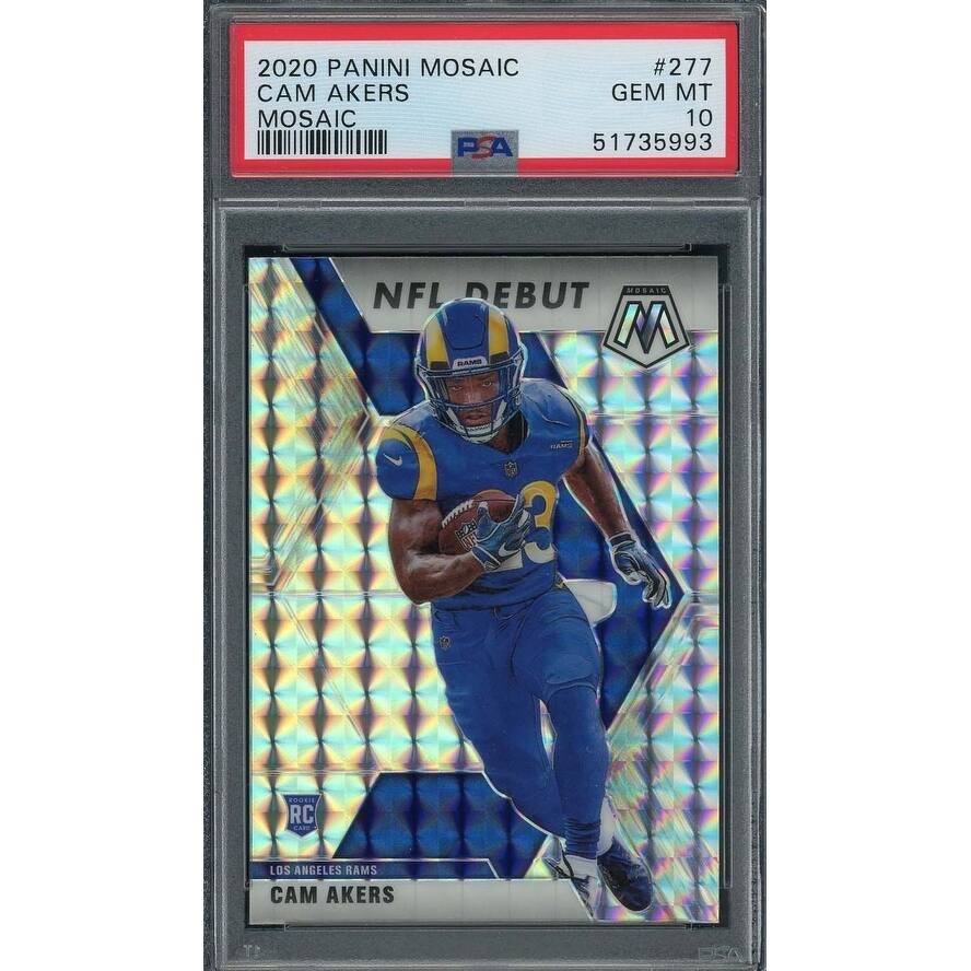 Cam Akers 2020 Panini Mosaic Football Rookie Card #277 PSA 10 - 8'6" x 11'6"