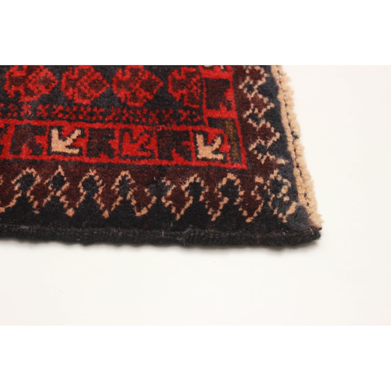 Teimani Red Rug 2'11" x 4'6" - 2'11 x 4'6