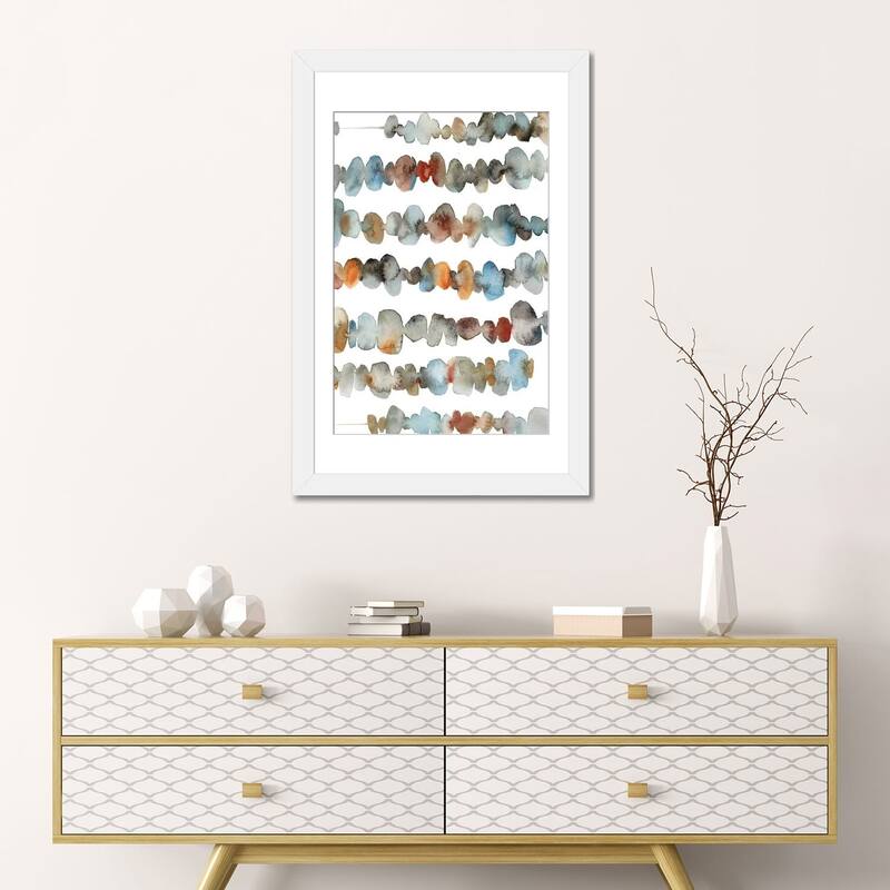 iCanvas "Abstract In Blue And Terracotta Shades I" by Sophie Rodionov