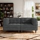preview thumbnail 6 of 146, Madison Oversized Upholstered Corduroy Modular Sectional Sofa Grey-2 Piece