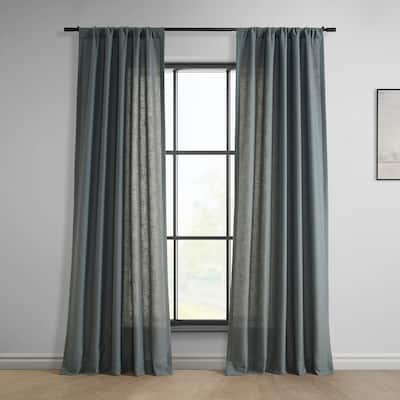 Exclusive Fabrics Classic Faux Linen Curtain (1 Panel)