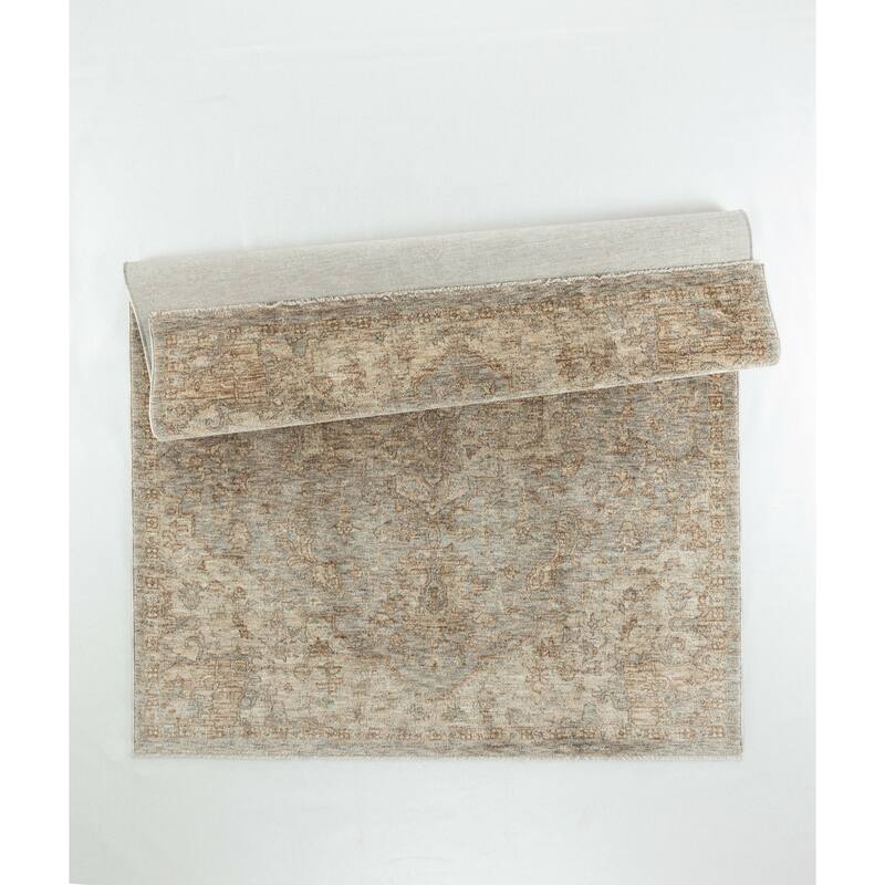 Stelios Collection Grey/Beige Transitional Area Rug