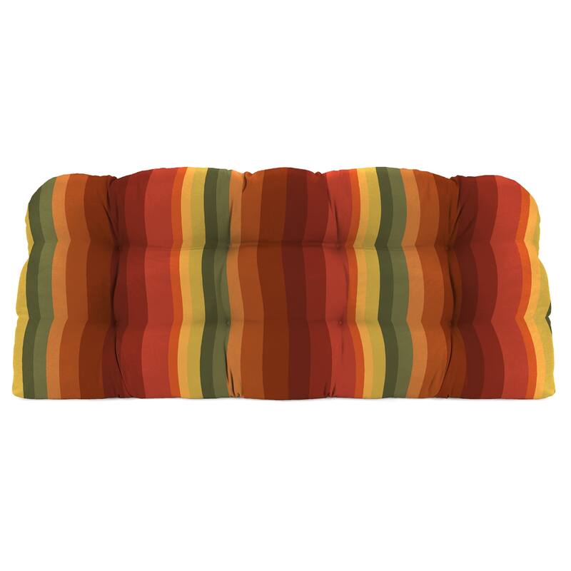 Outdoor Wicker Cushion Set for Bench and 2 Seats - 18'' L x 44'' W x 4'' H