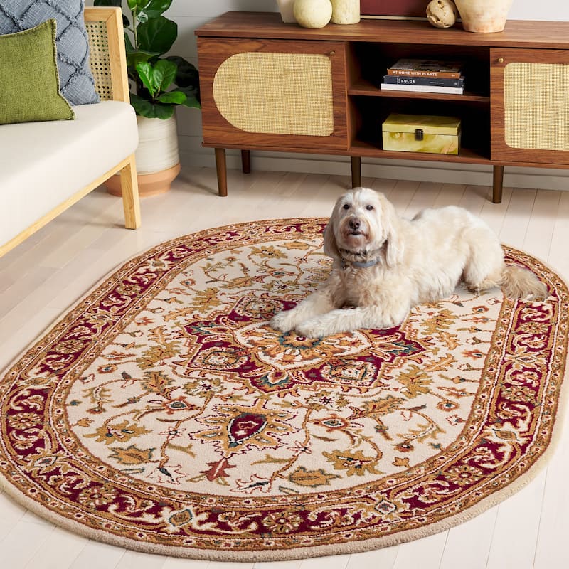 SAFAVIEH Handmade Classic Sineta Traditional Oriental Wool Rug