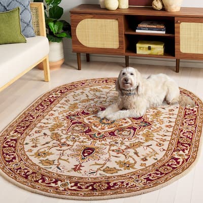 SAFAVIEH Handmade Classic Sineta Traditional Oriental Wool Rug