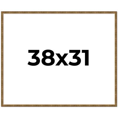 38x31 Frame Gold Picture Frame - Complete Modern Photo Frame Includes
