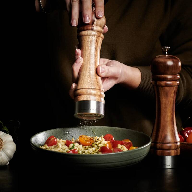 Cole & Mason Camden Salt & Pepper Mill Gift Set 8.5" - Adjustable Grind Traditional Design