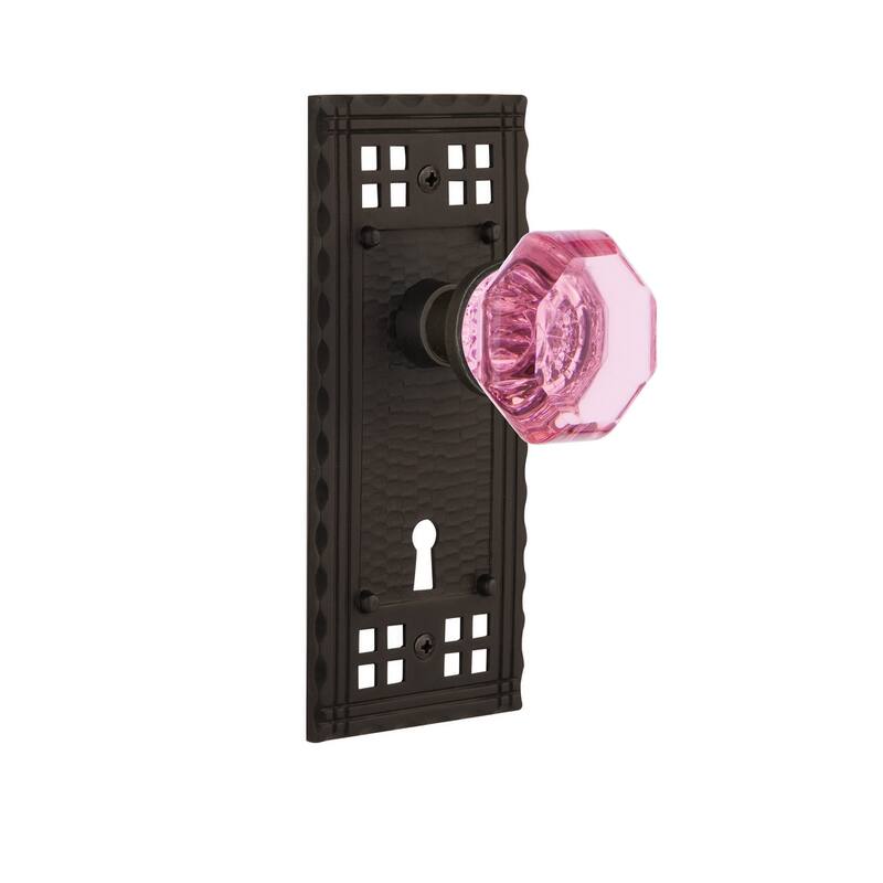 Nostalgic Warehouse Craftsman Solid Brass Rose Dummy Door Knob Set