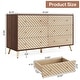 preview thumbnail 5 of 6, 47-Inch Dresser for Bedroom with 6 Drawers, Double Wide Chest of Drawers
