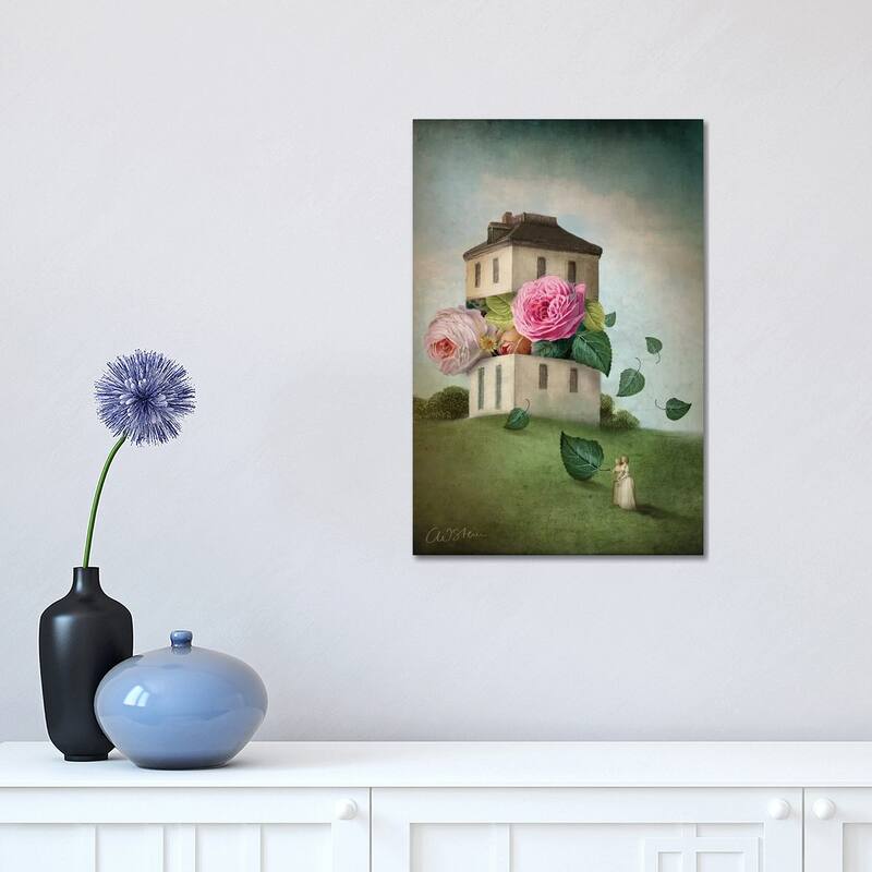 iCanvas "House Of Flowers" by Catrin Welz-Stein Canvas Print - 18x12x1.5
