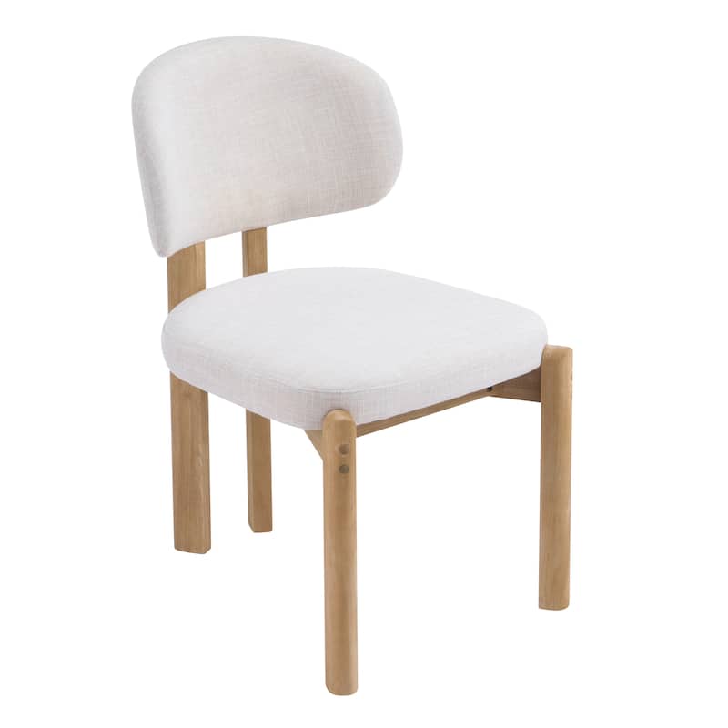 Christopher Knight Home - Aurelio Solid Rubberwood Upholstered Dining Chair