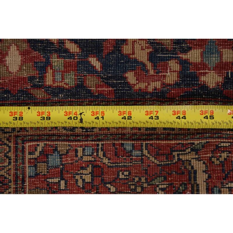 Pre-1900 Antique Sarouk Farahan Persian Rug Hand-knotted Wool Carpet - 3'6" x 5'1"