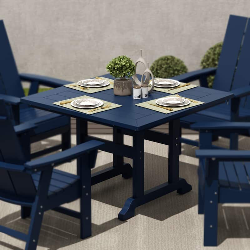 Laguna Hdpe All Weather Outdoor Patio 43" Square Dining Table