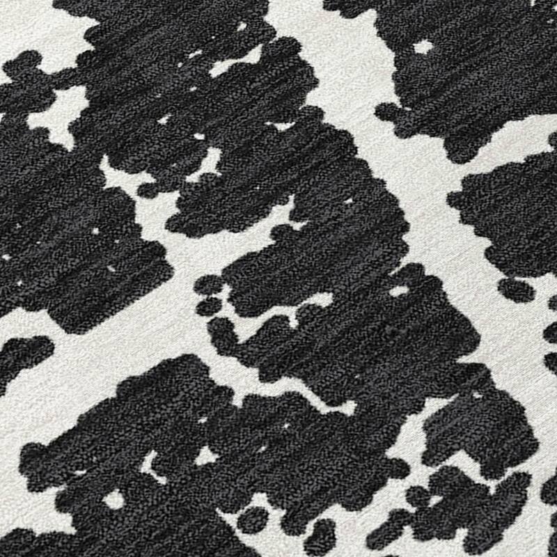 Allomi Unique Abstract Weather Resistant Timeless Fusion Outdoor Rug